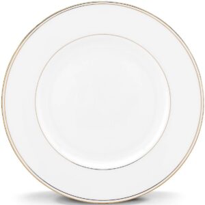 24K Gold Rim Porcelain Dinner Plate