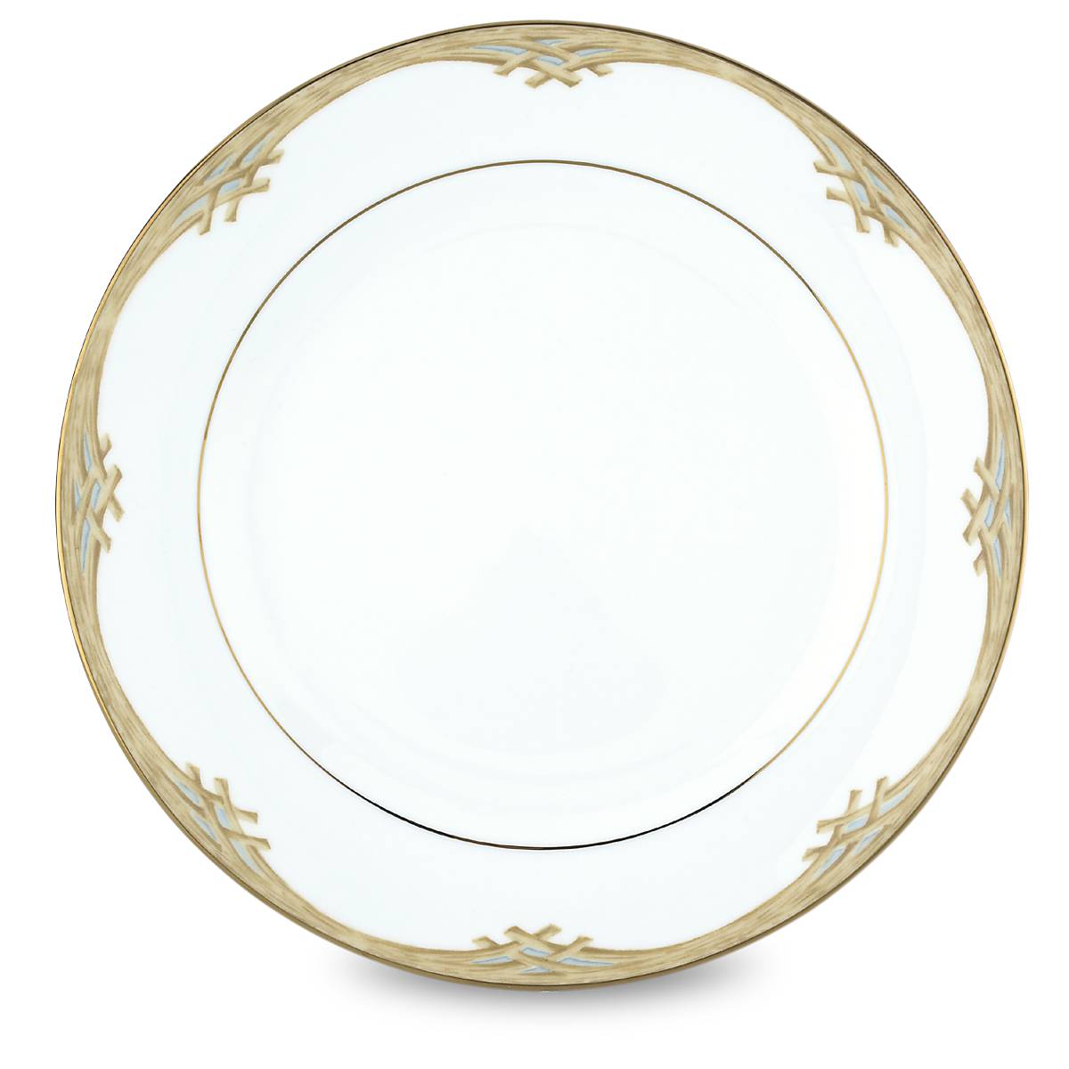 Tropical Bamboo Border Porcelain Dinner Plate