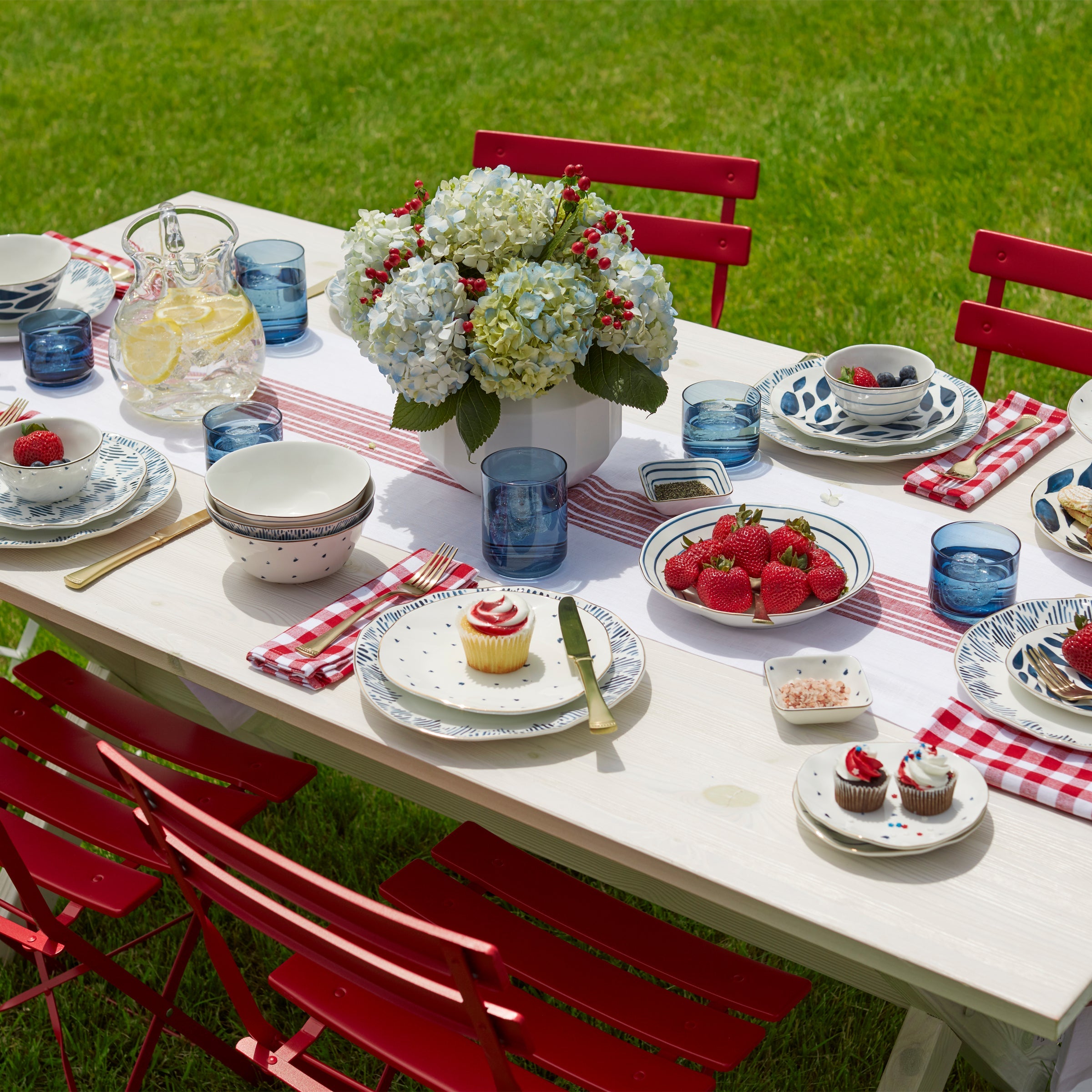 Patterned Porcelain All-Purpose Bowls, Set of 4 - Image 2